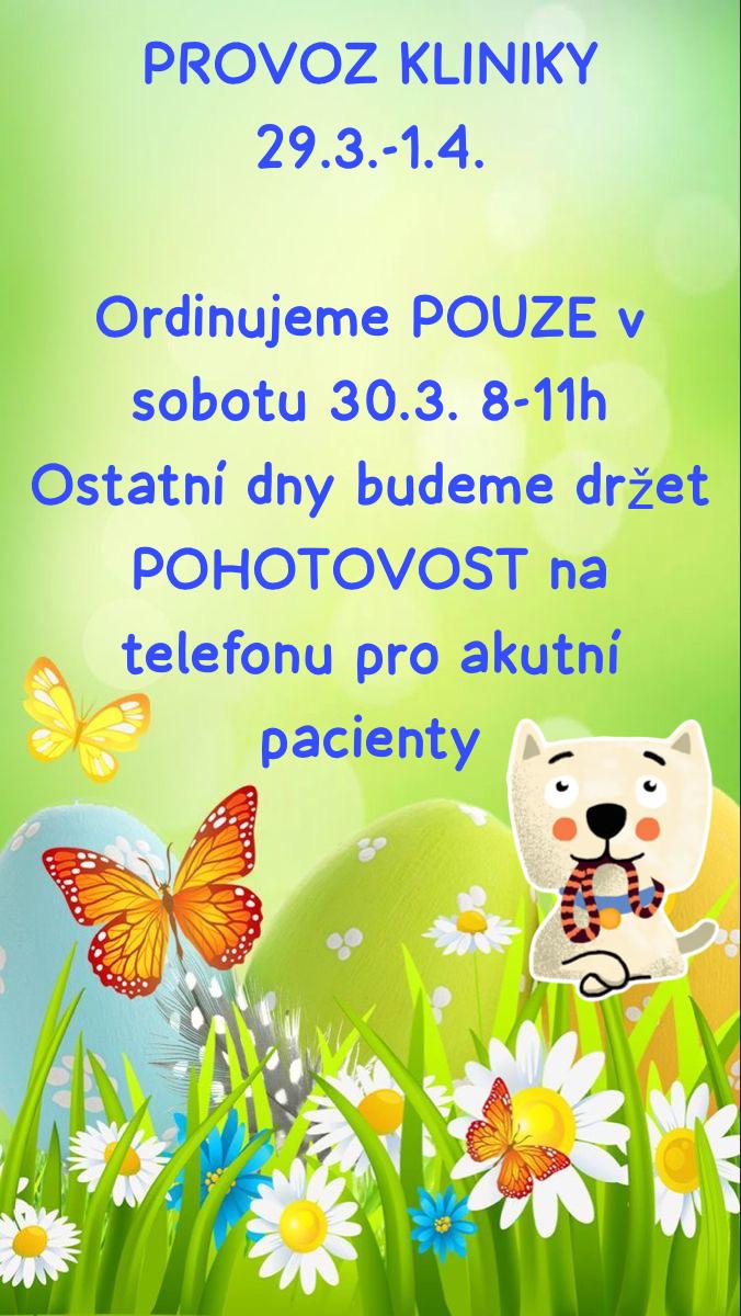 Provoz kliniky 29.3.-1.4